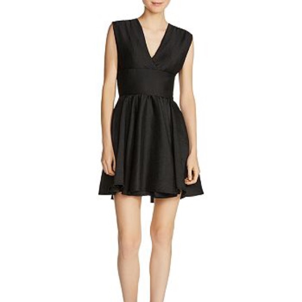 Maje Revely Banded A-Line Dress